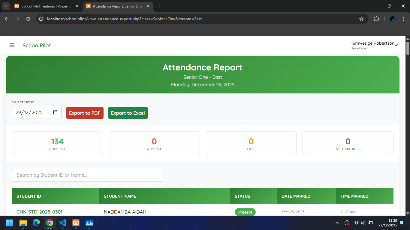 Attendance Tracking